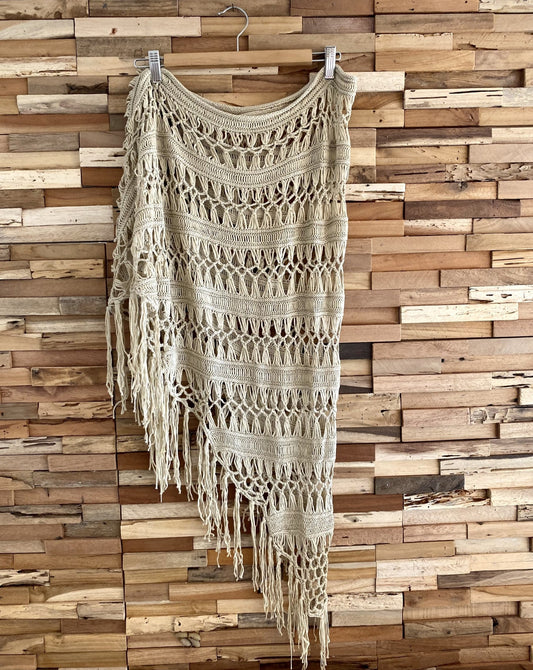 Pareo crochet beige