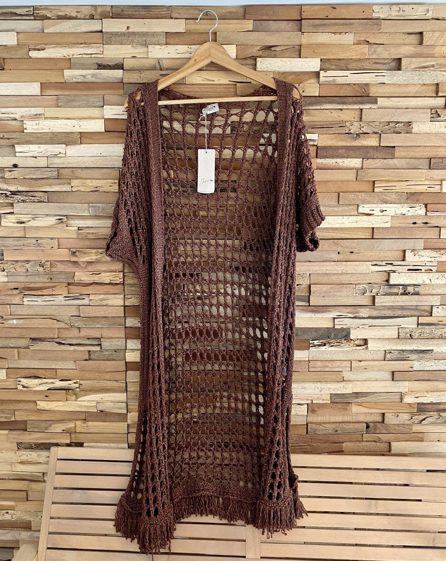 Kimono crochet Glossy Brown